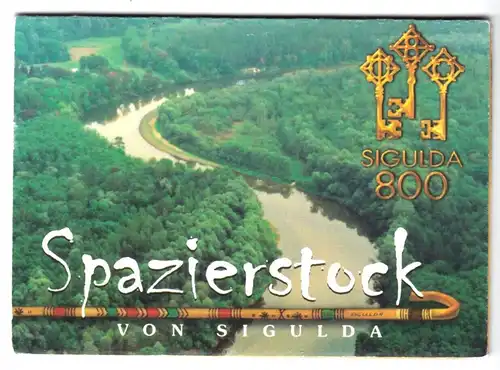 Werbprospekt, Spazierstock von Sigulda, um 2010