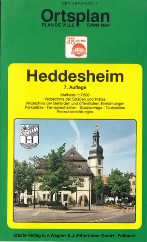 Ortsplan, Heddesheim, 7. Aufl., um 1998