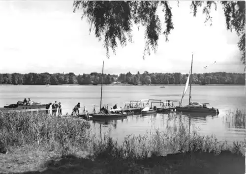 AK, Bad Saarow - Piekow, Steg am Scharmützelsee, 1968