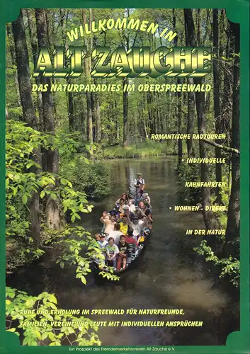 2 Werbeprospekte, Alt Zauche, Oberspreewald, 1996/2000