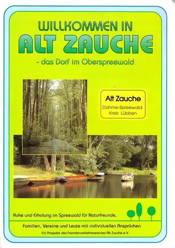 2 Werbeprospekte, Alt Zauche, Oberspreewald, 1996/2000