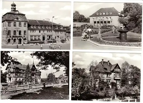 Mäppchen mit 10 [3+7] kleinen Fotos, Bad Salzungen, 1979