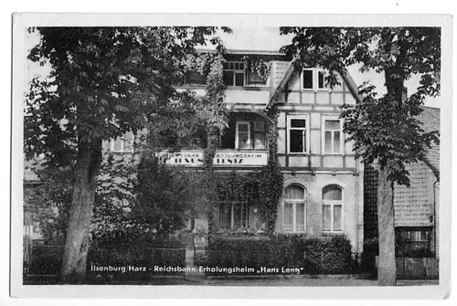 AK, Ilsenburg Harz, Reichsbahn-Erholungsheim "Hans Lentz", 1956