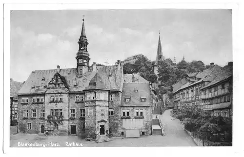 AK, Blankenburg Harz, Rathaus, 1964