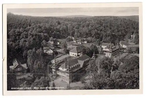 AK, Harzgerode, OT Alexisbad Harz, Teilansicht vom Birkenhäuschen, 1952