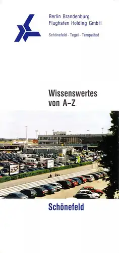 tour. Prospekt, Flughafen Berlin-Schönefeld, Wissenswertes von A-Z, 1999