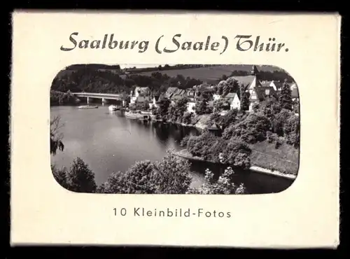 10 Fotos im Mäppchen, Saalburg (Saale) Thür., 1973