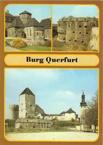 AK, Querfurt, Burg Querfurt, drei Abb., 1987