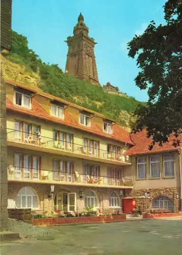 AK, Kyffhäuser, Kyffhäuser-Denkmal und FDGB-Heim "Glück auf", 1981