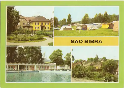 AK, Bad Bibra Kr. Nebra, vier Abb., 1987