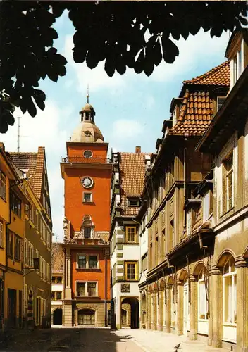 AK, Gotha, Blick zum Rathaus, um 1989