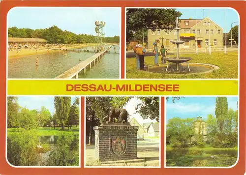 AK, Dessau-Mildensee, fünf Abb., 1984
