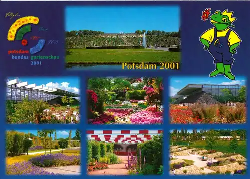 AK, Potsdam, Bundesgartenschau 2001, Version 5, sieben Abb.