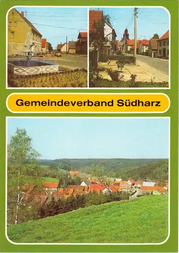 AK, Gemeindeverband Südharz, Kr. Sangerhausen, drei Abb., 1984