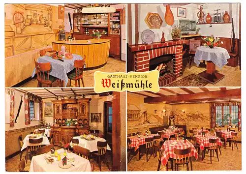 tour. Prospekt, Cochem, Gasthaus - Pension "Weißmühle", um 1970