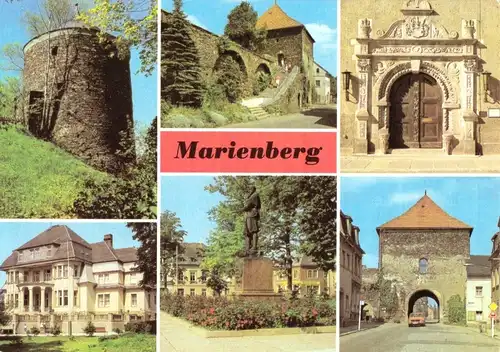 AK, Marienberg Erzgeb., fünf Abb., Version 2, 1981