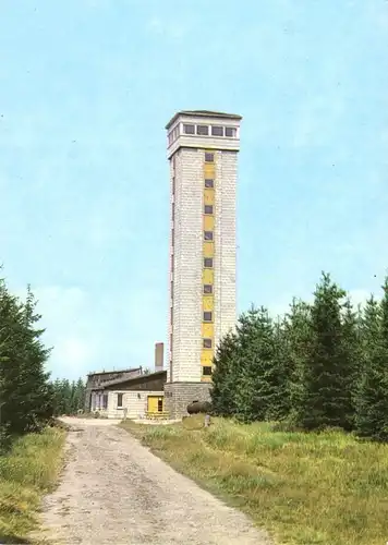 AK, Masserberg Thür., Wald, Rennsteigwarte, 1979