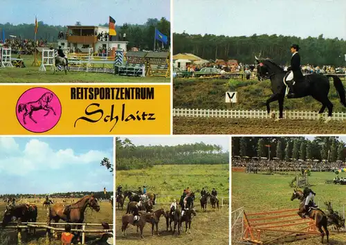 AK, Schlaitz Kr. Bitterfeld, Reitsportanlage der BSG ZBE Schlaitz, 1985