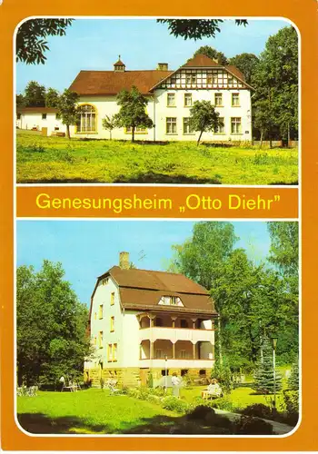 AK, Breitenbach Kr. Zeitz, Genesungsheim "Otto Dier", zwei Abb., 1987