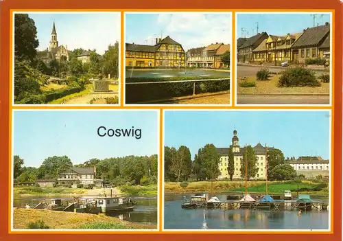 AK, Coswig Kr. Roßlau, fünf Abb., 1986