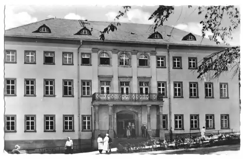 AK, Thermalbad Wiesenbad Erzgeb., Kurhaus, 1957