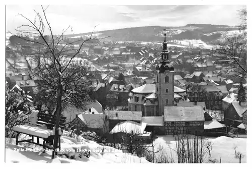 AK, Zella-Mehlis Thür., Blick vom Lärchenberg auf Zella, 1965