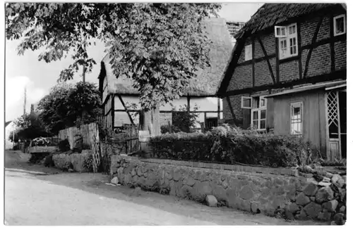 AK, Altefähr Rügen, Häuser in der Bergener Str., 1961