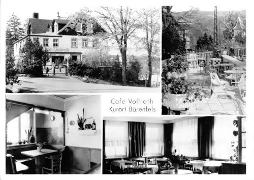 AK, Kurort Bärenfels, vier Abb., Café Vollrath, 1988