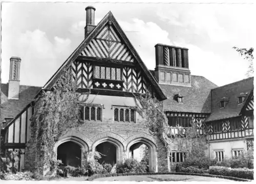 AK, Potsdam, Neuer Garten, Schloß Cecilienhof, Innenhof, 1962