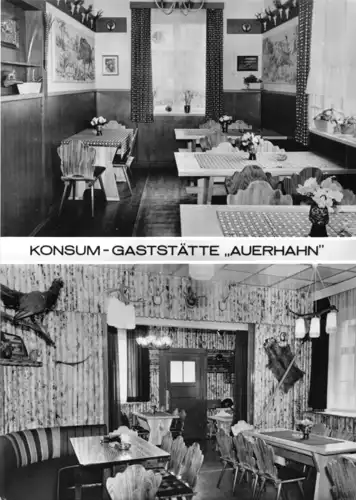 AK, Rohrbach Kr. Rudolstadt, Konsum-Gaststätte "Auerhahn", 2 Abb., Gastr., 1976