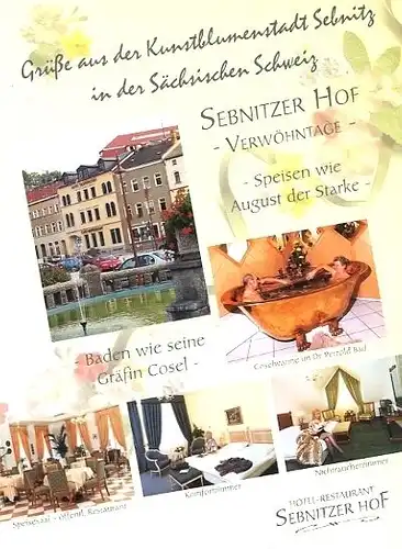 AK, Sebnitz, Hotel "Sebnitzer Hof", gestaltet, 1998