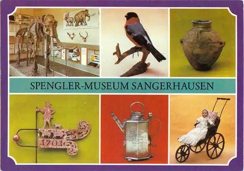 AK, Sangerhausen, Sprengler-Museum, sechs Abb., 1984