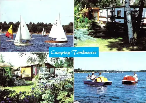 AK, Isenbüttel, Campingplatz Tankumsee, vier Abb., um 1985