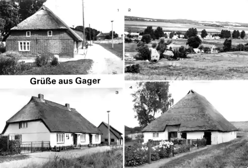 AK, Gager Rügen, vier Abb., 1988