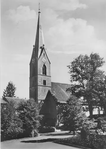 AK, Baiersbronn Schwarzwald, Ev. Marienkirche, um 1970