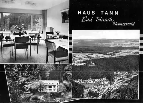AK, Bad Teinach Schwarzwald, Haus Tann, drei Abb., um 1975