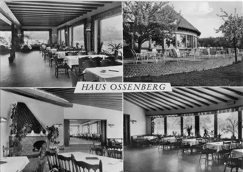AK, Gartrop bei Hünxe Rhld., Haus Ossenberg, vier Abb., um 1975