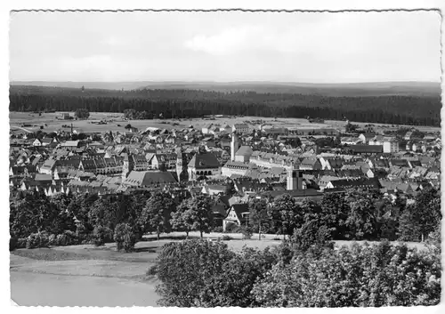 AK, Freudenstadt Schwarzwald, Blick vom Friedrichsturm, um 1962