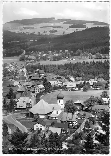 AK, Hinterzarten Schwarzwald, Teilansicht, um 1970
