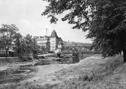 AK, Roßwein Sachs., Partie an der Mulde, 1973