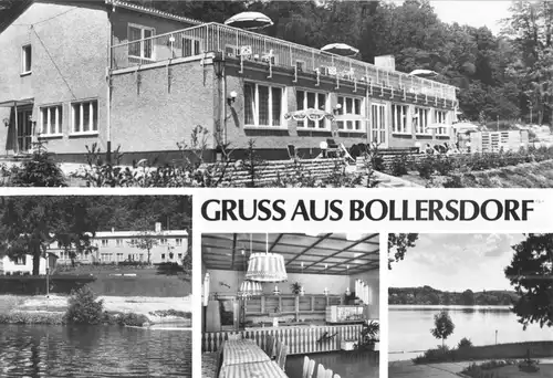 AK, Bollersdorf Kr. Strausberg, Ferienheim Verlag Junge Welt, vier Abb., 1979