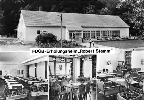 AK, Biberau Thür., OT Biberschlag, FDGB-Heim "Robert Stamm", vier Abb., 1983