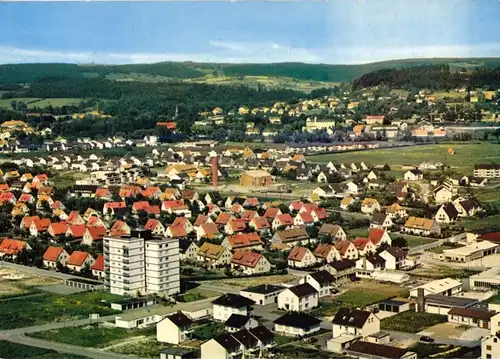 AK, Bad Driburg, Südviertel, Luftbildansicht, um 1970