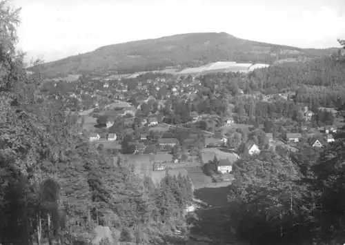 AK, Kurort Jonsdorf, Blick vom Buchberg nach dem Jonsberg, 1969