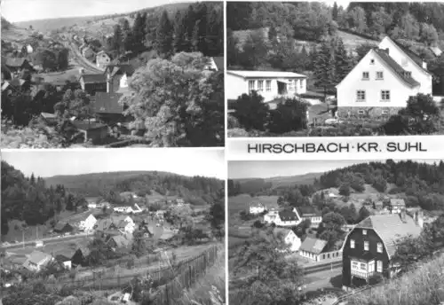 AK, Hirschbach Kr. Suhl, vier Abb., 1985