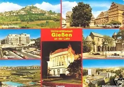 AK, Gießen Lahn, sechs Abb., 1985