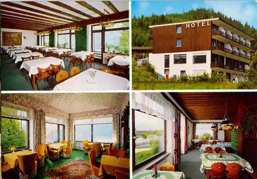 AK, Obertal Schwarzwald, Waldhotel Sommerberg, vier Abb., um 1973
