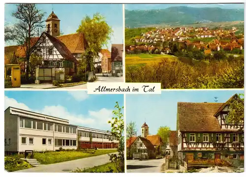 AK, Allmersbach im Tal, vier Abb., 1972