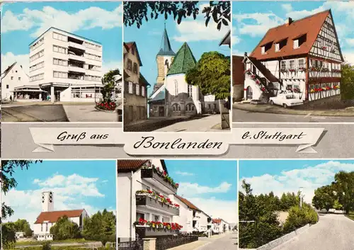AK, Bonlanden b. Stuttgart, sechs Abb., 1977