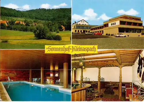 AK, Aspach-Kleinaspach Kr. Backnang, Gasthof "Sonnenhof", vier Abb., 1981